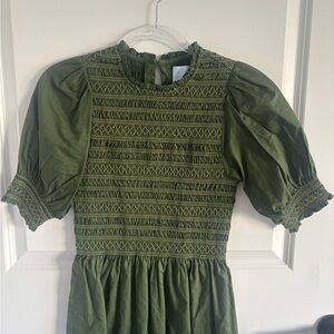 Hill House Home Vivi Dress Green XXS